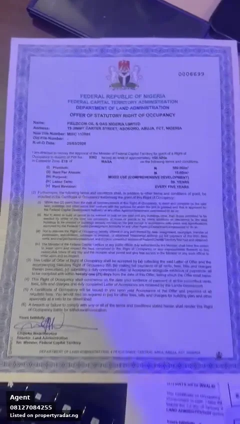 Land In Apo District For Sale in Abuja (FCT)